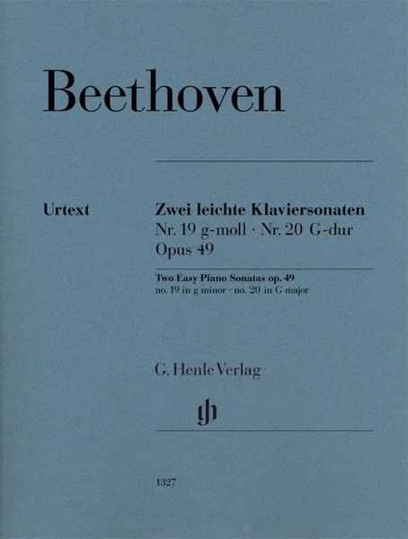 Produktbild: Ludwig van Beethoven - Zwei leichte Klaviersonaten Nr. 19 und Nr. 20 g-moll und G-dur op. 49 Nr. 1 und Nr. 2