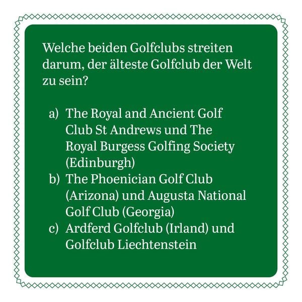 Produktbild: Das Golf-Quiz (Neuauflage)