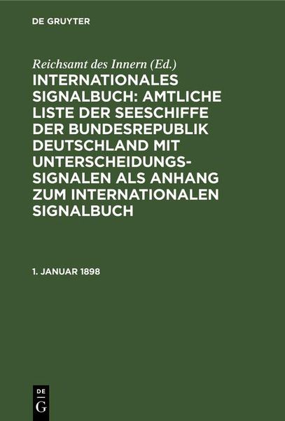 Produktbild: 1. Januar 1898