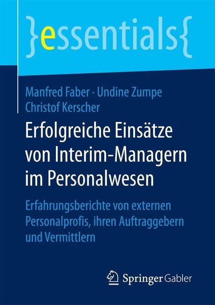 Produktbild: Erfolgreiche Eins&auml;tze von Interim-Managern im Personalwesen