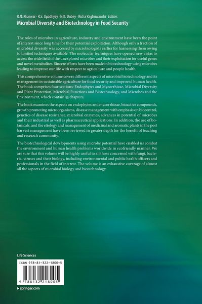Produktbild: Microbial Diversity and Biotechnology in Food Security
