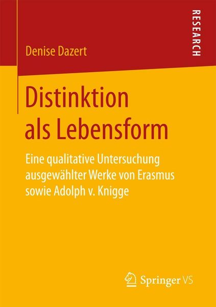 Produktbild: Distinktion als Lebensform