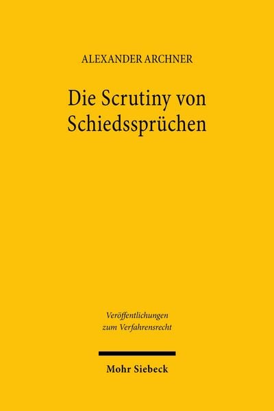 Produktbild: Die Scrutiny von Schiedsspr&uuml;chen