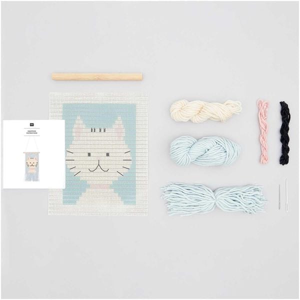 Produktbild: Longstitch Stickpackung Katze, 6-tlg, 18 x 30cm