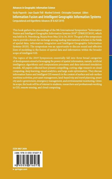 Produktbild: Information Fusion and Intelligent Geographic Information Systems