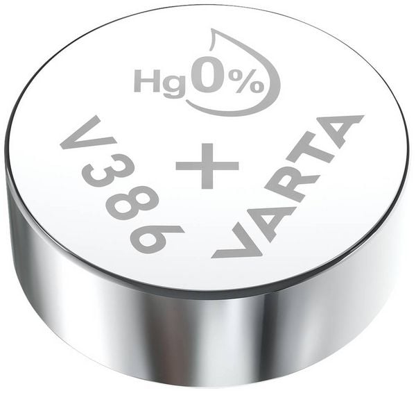 Produktbild: Varta Knopfzelle 386 1.55 V 1 St. 115 mAh Silberoxid SILVER Coin V386/SR43 NaBli 1