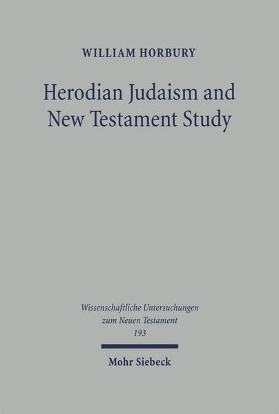 Produktbild: Herodian Judaism and New Testament Study