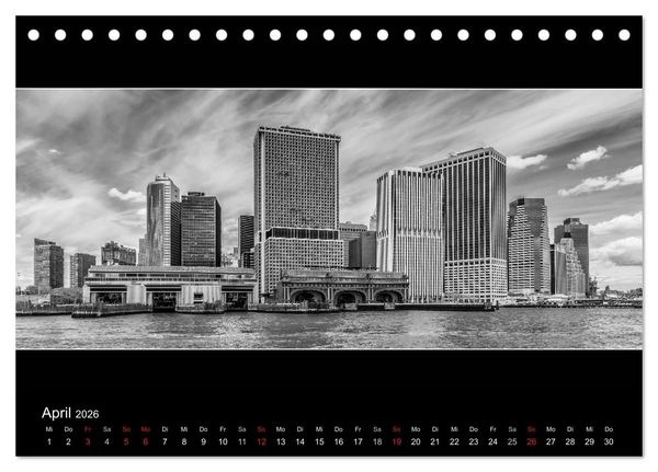 Produktbild: NEW YORK CITY H&ouml;hepunkte im Panoramaformat (Tischkalender 2026 DIN A5 quer), CALVENDO Monatskalender