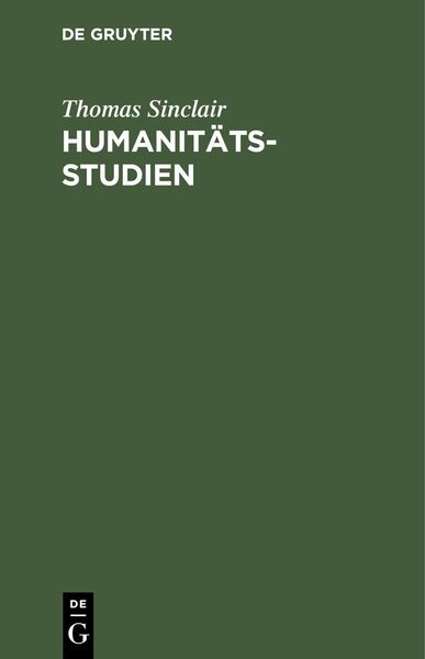 Produktbild: Humanit&auml;tsstudien