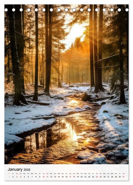 Produktbild: Dreamscapes of the Forest (Desk Calendar 2026 DIN A5 portrait), CALVENDO 12 Month DeskCalendar