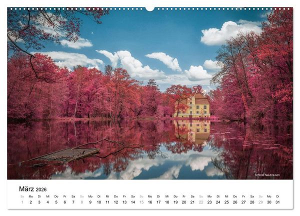 Produktbild: Die Lausitz durch den Infrarotfilter (hochwertiger Premium Wandkalender 2026 DIN A2 quer), Kunstdruck in Hochglanz