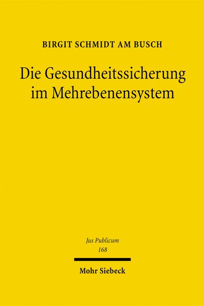 Produktbild: Die Gesundheitssicherung im Mehrebenensystem