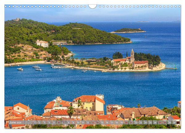 Produktbild: Vis Island Croatia - English Heritage in the Adriatic (Wall Calendar 2026 DIN A3 landscape), CALVENDO 12 Month Wall Calendar