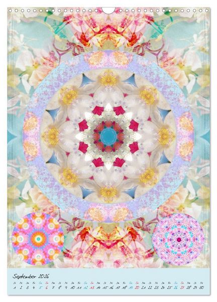 Produktbild: BLUMEN MANDALAS (Wandkalender 2026 DIN A3 hoch), CALVENDO Monatskalender
