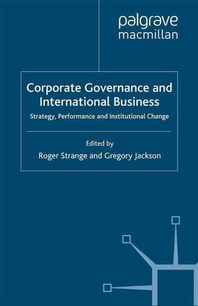 Produktbild: Corporate Governance and International Business