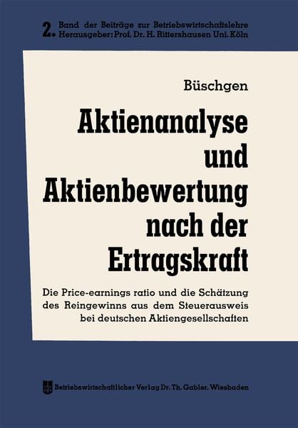 Produktbild: Aktienanalyse und Aktienbewertung nach der Ertragskraft