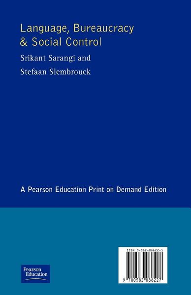Produktbild: Language, Bureaucracy and Social Control
