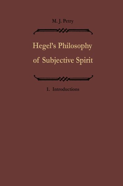 Produktbild: Hegels Philosophie des subjektiven Geistes / Hegel&rsquo;s Philosophy of Subjective Spirit