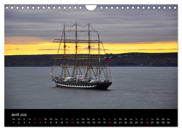 Produktbild: Navires du Saint-Laurent (Calendrier mural 2026 DIN A4 vertical), CALVENDO calendrier mensuel