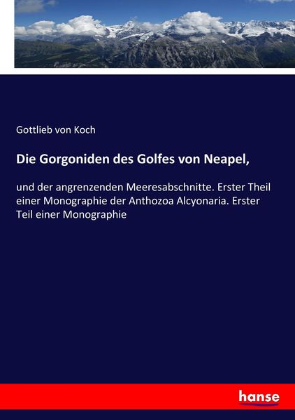 Produktbild: Die Gorgoniden des Golfes von Neapel,