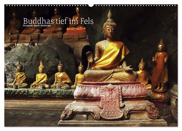 Produktbild: Buddhas tief im Fels (Wandkalender 2026 DIN A2 quer), CALVENDO Monatskalender