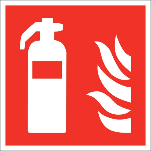 Produktbild: Brandschutzschild Feuerl&ouml;scher Folie selbstklebend (B x H) 150mm x 150mm ISO 7010 1St.