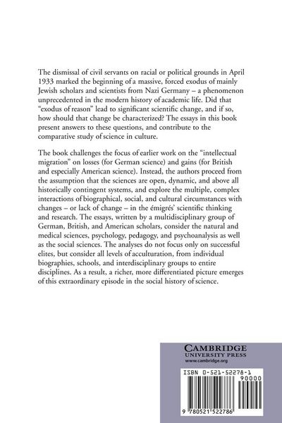 Produktbild: Forced Migration and Scientific Change