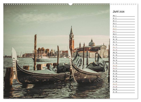 Produktbild: Traumstadt Venedig (Wandkalender 2026 DIN A2 quer), CALVENDO Monatskalender
