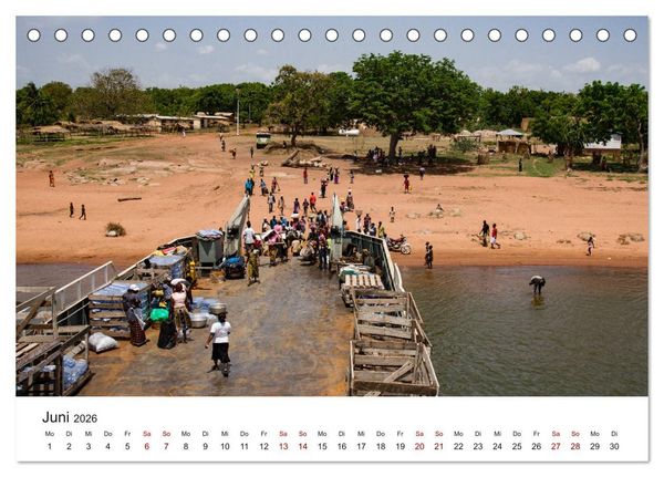 Produktbild: Eine Reise durch Ghana (Tischkalender 2026 DIN A5 quer), CALVENDO Monatskalender