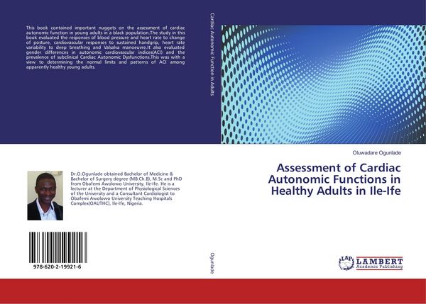 Produktbild: Assessment of Cardiac Autonomic Functions in Healthy Adults in Ile-Ife