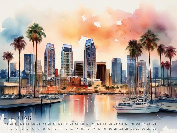 Produktbild: Kalifornien Artwork Edition Kalender 2027
