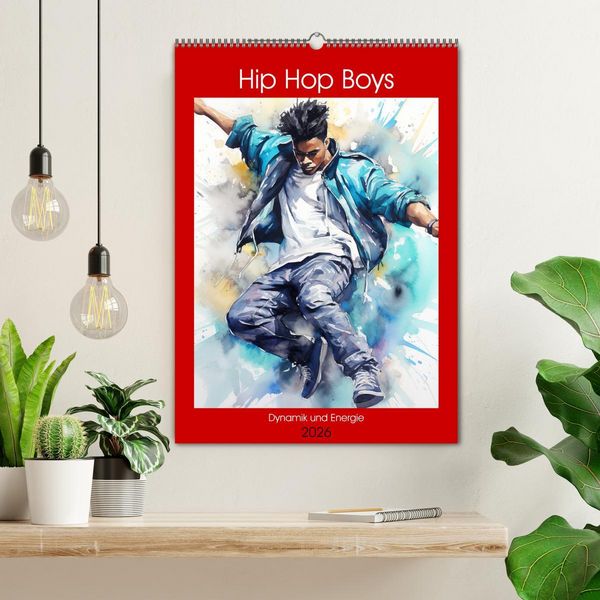 Produktbild: Hip Hop Boys. Dynamik und Energie (Wandkalender 2026 DIN A2 hoch), CALVENDO Monatskalender