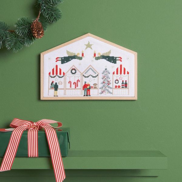 Produktbild: Stickpackung Gez&auml;hlter Kreuzstich,Weihnachtsmarkt