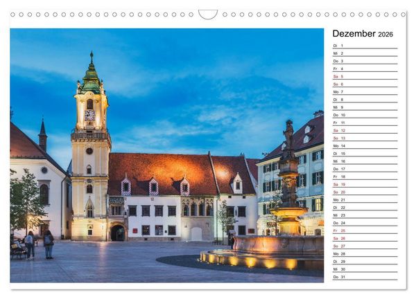 Produktbild: Ein Wochenende in Bratislava (Wandkalender 2026 DIN A3 quer), CALVENDO Monatskalender