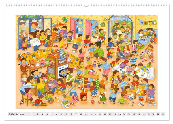 Produktbild: Meine kleine Wimmelwelt (Wandkalender 2026 DIN A2 quer), CALVENDO Monatskalender