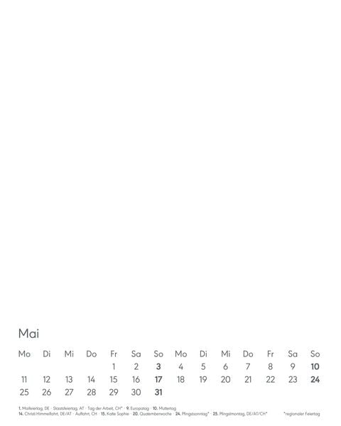 Produktbild: Kreativ-Kalender Tischaufsteller hoch weiß 2026 - 16 x 20 - Foto, Malen, Basteln A4 - datiert - Kreativkalender - Foto-Kalender - Alpha Edition