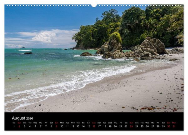 Produktbild: Costa Rica Colours and Light (High Quality Premium Wall Calendar 2026 DIN A2 landscape),CALVENDO 12 Month Wall Calendar