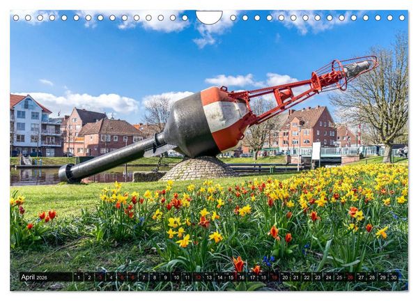 Produktbild: EMDEN Seehafenstadt mit Flair (Wandkalender 2026 DIN A4 quer), CALVENDO Monatskalender