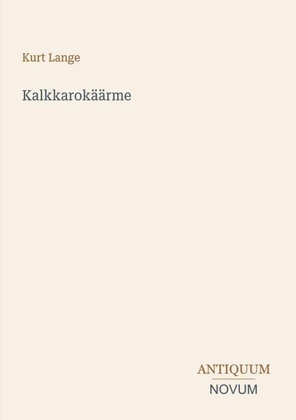 Produktbild: Kalkkarok&auml;&auml;rme