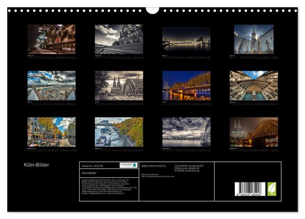 Produktbild: K&ouml;ln-Bilder (Wandkalender 2026 DIN A3 quer), CALVENDO Monatskalender