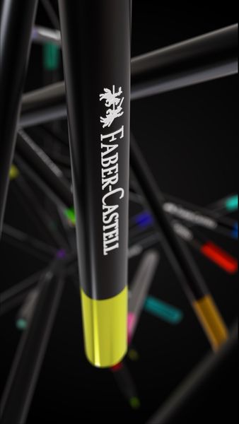 Produktbild: Faber-Castell Buntstifte Black Edition 100er Metalletui