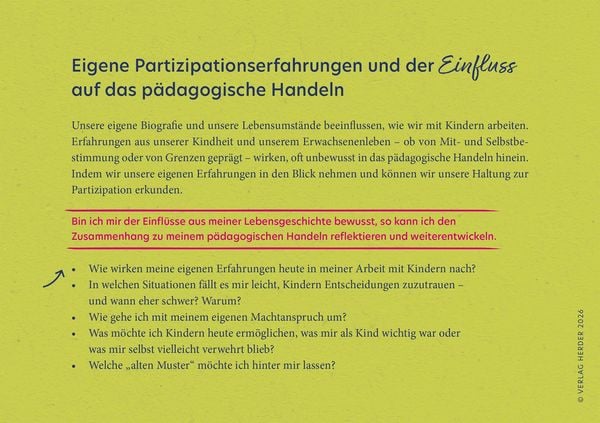 Produktbild: Partizipation in Krippe und Kita. 40 Reflexionskarten f&uuml;r die Teamarbeit