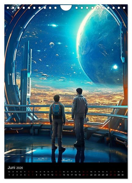 Produktbild: Per Anhalter durch den Alpha Quadranten (Wandkalender 2026 DIN A4 hoch), CALVENDO Monatskalender