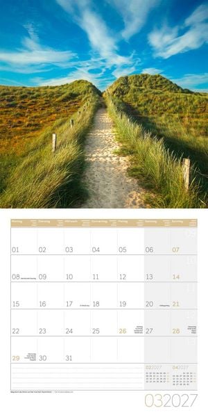 Produktbild: Traumpfade Kalender 2027 - 30x30 - Art12