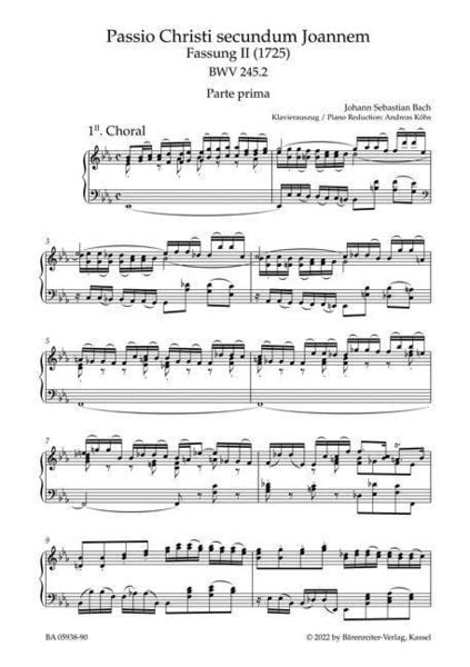 Produktbild: Johannes-Passion "O Mensch, bewein" BWV 245.2 (Fassung II (1725))