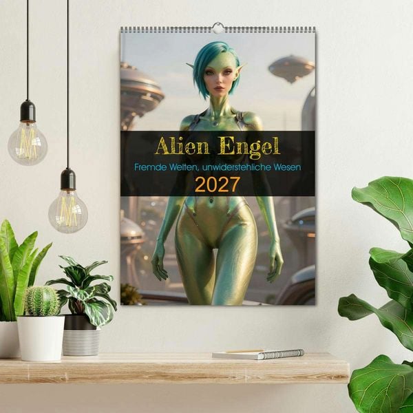 Produktbild: Alien Engel (Wandkalender 2027 DIN A2 hoch), CALVENDO Monatskalender