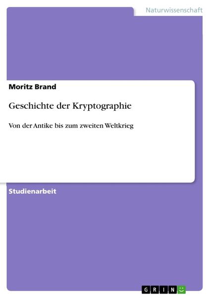 Produktbild: Geschichte der Kryptographie