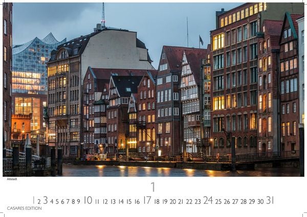 Produktbild: Hamburg Kalender 2027 &ndash; Wandkalender | Fotokalender Deutschland 35x24cm - mit 12 beeindruckenden Bildern mit stimmungsvollen Motiven von Hafen, Elbe, Speicherstadt und hanseatischem Flair