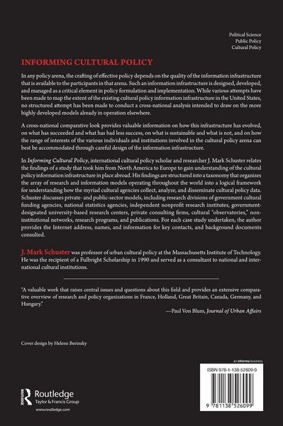 Produktbild: Informing Cultural Policy