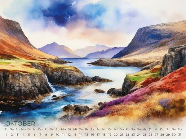 Produktbild: Schottland Artwork Edition Kalender 2027
